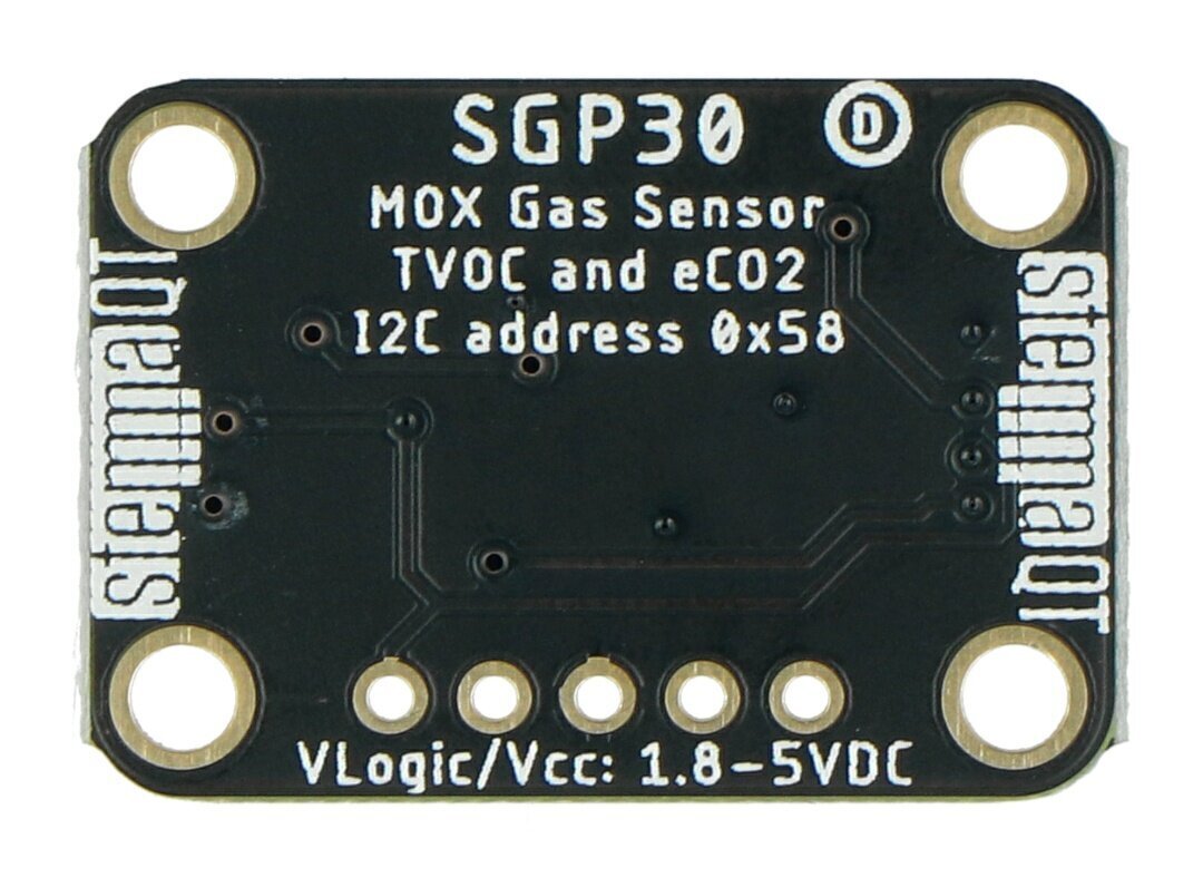 Dujų jutiklis SGP30, VZO / eCO2, STEMMA QT / Qwiic kaina ir informacija | Dūmų, dujų detektoriai | pigu.lt