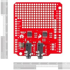 Garso spektro priedėlis, skirtas Arduino, SparkFun DEV-13116 цена и информация | Электроника с открытым кодом | pigu.lt
