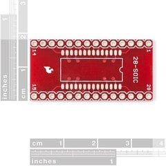 Adapteris SOIC į DIP 28 kontaktų, SparkFun BOB-00496 kaina ir informacija | Atviro kodo elektronika | pigu.lt