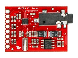 Si4703 kūrimo plokštė su FM imtuvu, SparkFun WRL-12938 kaina ir informacija | Atviro kodo elektronika | pigu.lt