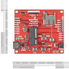 SparkFun MicroMod mašinų mokymosi laikmenų plokštė, modulio išplėtimas skirtas MicroMod, DEV-16400 цена и информация | Электроника с открытым кодом | pigu.lt