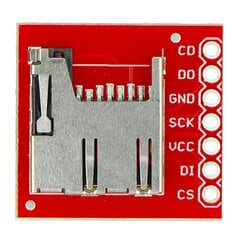 MicroSD kortelių skaitytuvo modulis SparkFun BOB-00544 цена и информация | Электроника с открытым кодом | pigu.lt