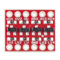 4 kanalų loginių lygų dvikryptis keitiklis, SparkFun BOB-12009 kaina ir informacija | Atviro kodo elektronika | pigu.lt