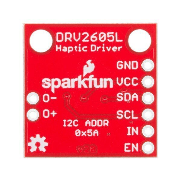 SparkFun ROB-14538 Haptinio variklio valdiklis DRV2605L kaina ir informacija | Atviro kodo elektronika | pigu.lt