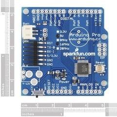 Arduino Pro 328 modulis, 5 V / 16 MHz, SparkFun DEV-10915 kaina ir informacija | Atviro kodo elektronika | pigu.lt