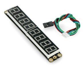 DFRobot DFR0645-R Gravity 8 segmentų, 8 skaitmenų LED ekranas kaina ir informacija | Atviro kodo elektronika | pigu.lt