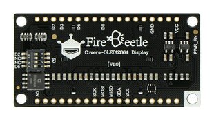 Ekranas DFRobot Oled 0.96&quot; 128 x 64 px, I2C, skirtas FireBeetle kaina ir informacija | Atviro kodo elektronika | pigu.lt