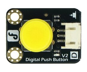 DFRobot Gravity skaitmeninis mygtukas Tact Switch, geltonas цена и информация | Выключатели, розетки | pigu.lt