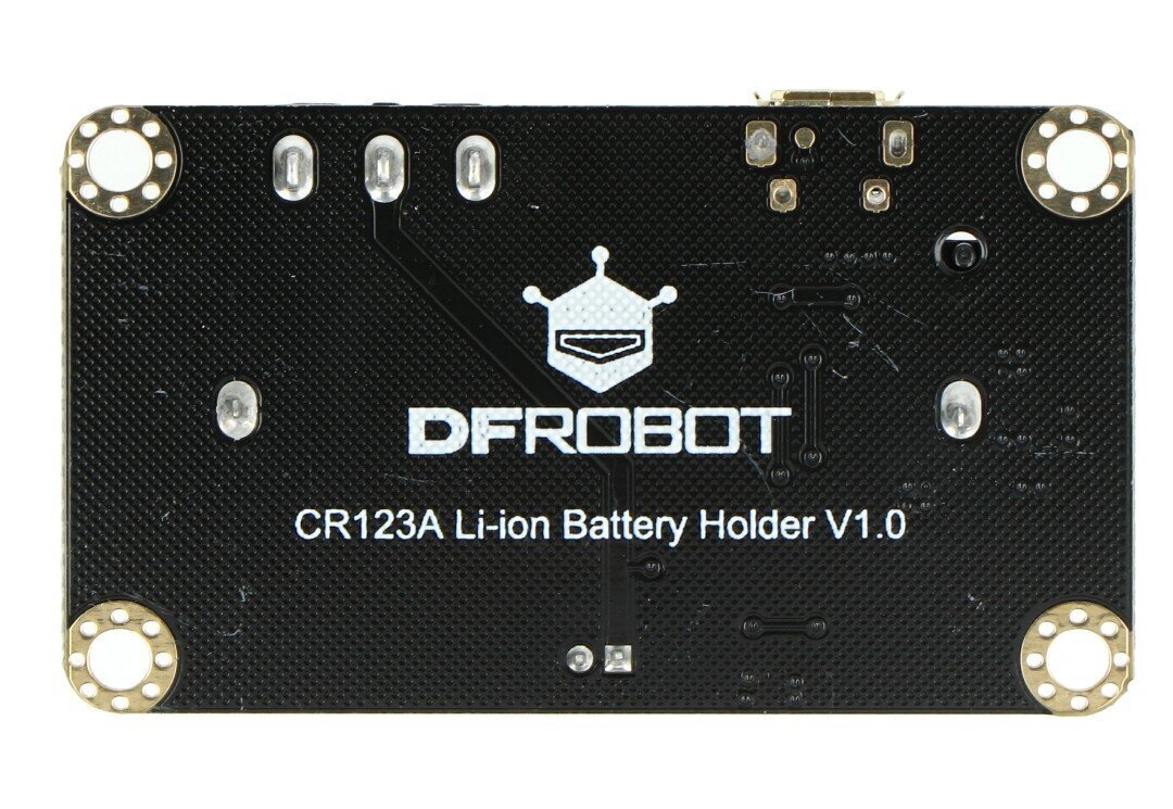 DFRobot FIT0611, CR123A Li-ion baterijų laikiklis kaina ir informacija | Atviro kodo elektronika | pigu.lt