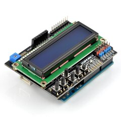 DFRobot Arduino priedėlis su klaviatūra ir LCD ekranu v1.1 kaina ir informacija | Atviro kodo elektronika | pigu.lt