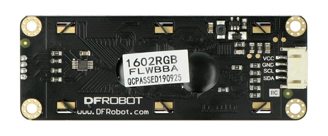 DFRobot Gravity 2x16 I2C LCD ekranas su RGB apšvietimu kaina ir informacija | Atviro kodo elektronika | pigu.lt