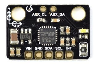 MPU-6050 3 ašių akselerometro ir I2C giroskopo kaina ir informacija | Atviro kodo elektronika | pigu.lt