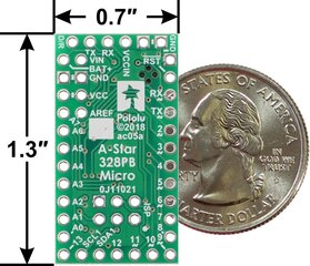 A-Star 328 PB Micro, 5 V / 16 MHz kaina ir informacija | Atviro kodo elektronika | pigu.lt