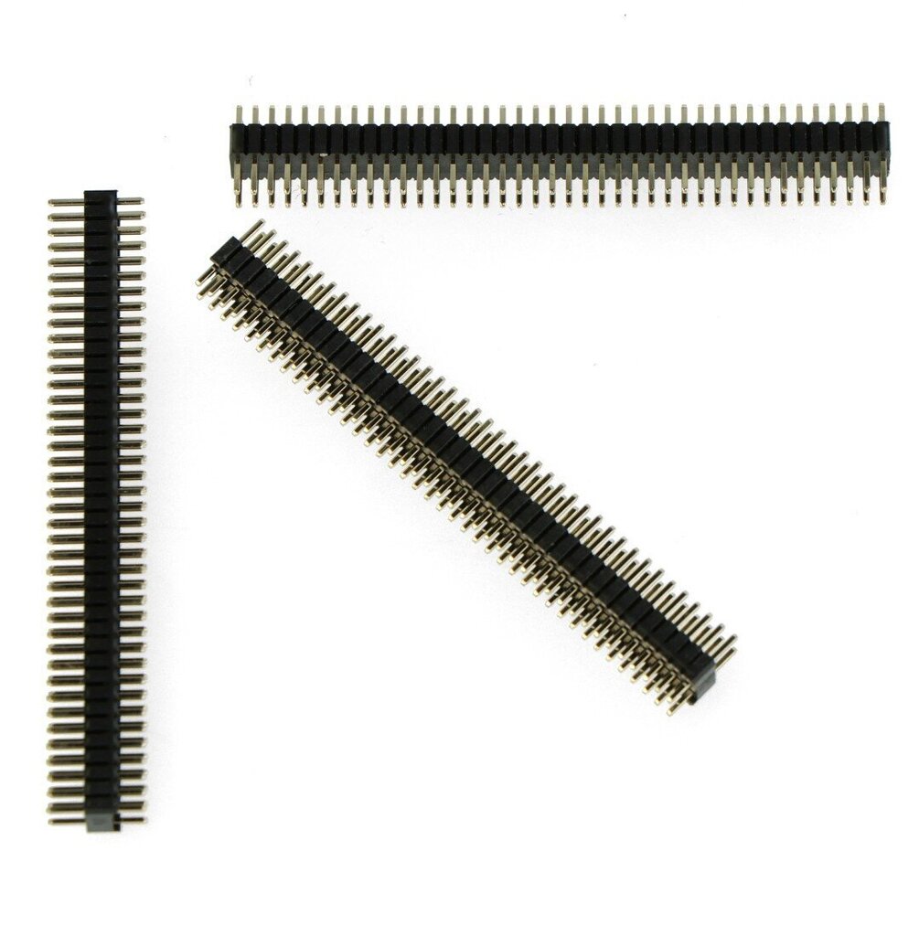 Goldpin karpomas kištukas 2x40 kaiščių, 1.27 mm, 2.54 mm kaina ir informacija | Tvirtinimo detalės | pigu.lt