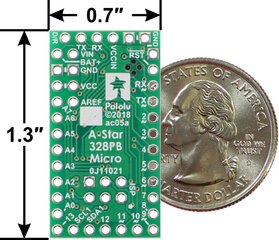 A-Star 328PB Micro, 3.3 V / 12 MHz kaina ir informacija | Atviro kodo elektronika | pigu.lt