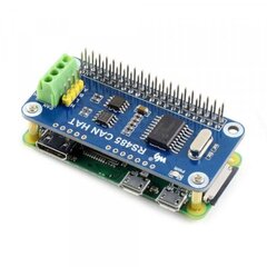 Atviro kodo elektronika RS485 Can Hat Raspberry Pi modulis Waveshare 14882 цена и информация | Электроника с открытым кодом | pigu.lt