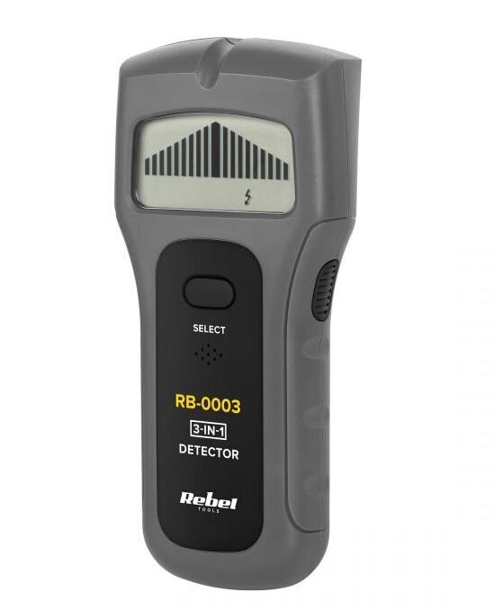 Metalo medžio ir elektros instaliacijos detektorius Rebel RB-0003 kaina ir informacija | Mechaniniai įrankiai | pigu.lt
