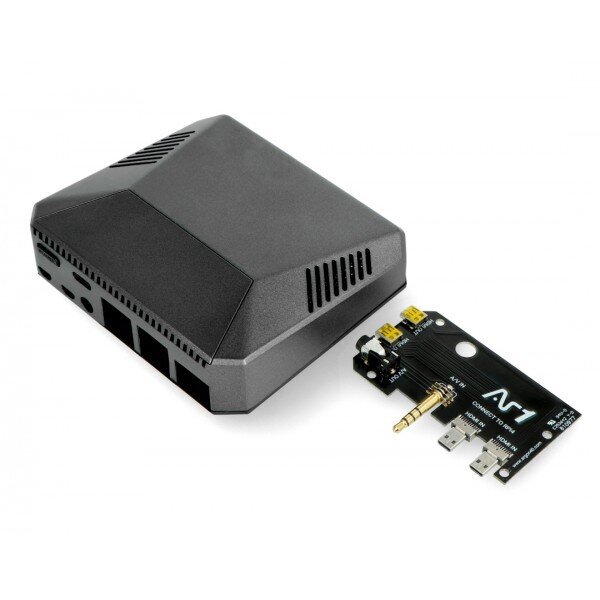 Raspberry Pi 4B aliumininė dėžutė Argon One su ventiliatoriumi - pilka kaina ir informacija | Atviro kodo elektronika | pigu.lt