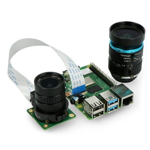 Raspberry Pi kamera HQ IMX477R 12.3MPx цена и информация | Atviro kodo elektronika | pigu.lt