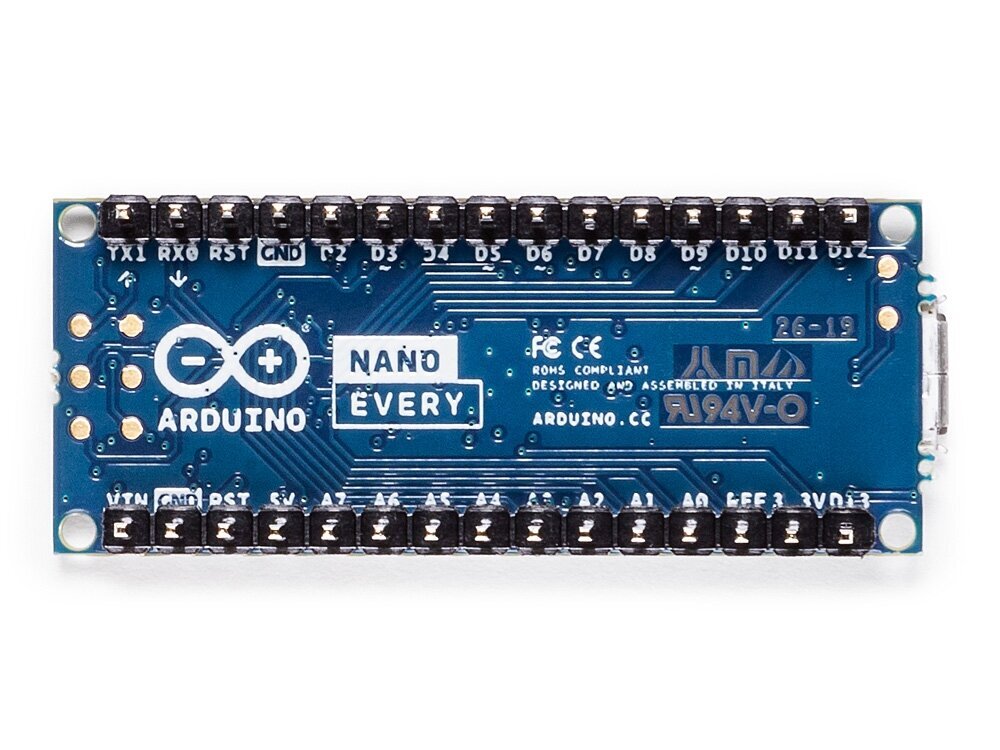 Arduino Nano Every, su jungtimis kaina ir informacija | Atviro kodo elektronika | pigu.lt