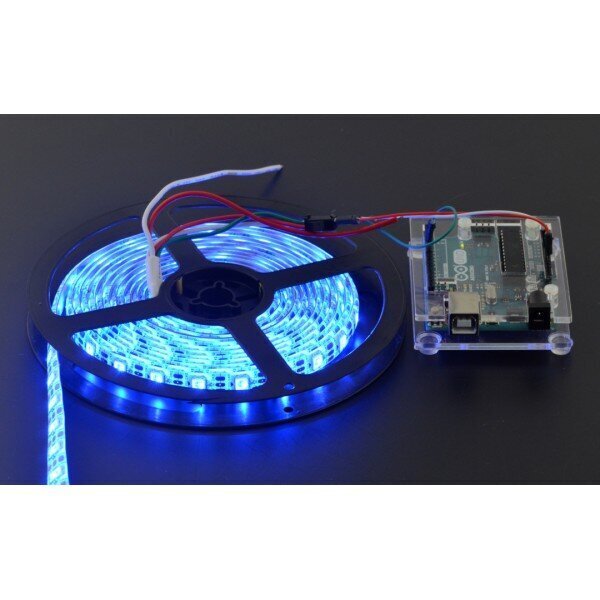 RGB LED juosta, WS2812B,30 LED/m, 5V, 5 m kaina ir informacija | LED juostos | pigu.lt
