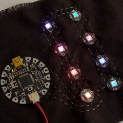 FLORA LED RGB Smart NeoPixel v2 – 4 vnt – Adafruit 1260 kaina ir informacija | Atviro kodo elektronika | pigu.lt