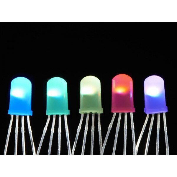 LED diodas Adafruit NeoPixel WS2812B 5mm, 5vnt. kaina ir informacija | LED juostos | pigu.lt