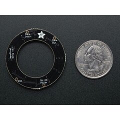 Diodų žiedas - RGB LED Adafruit NeoPixel 37mm. цена и информация | Светодиодные ленты | pigu.lt