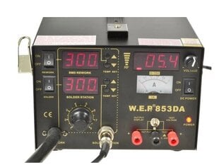 Litavimo stotelė WEP 2in1 853DA Hotair 800W kaina ir informacija | Mechaniniai įrankiai | pigu.lt