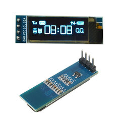 OLED ekranas, 128x32 px, 4 pin kaina ir informacija | Atviro kodo elektronika | pigu.lt
