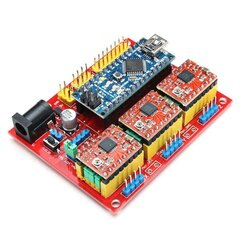 CNC Priedėlis V4 Arduino Nano Mikrovaldikliui kaina ir informacija | Atviro kodo elektronika | pigu.lt