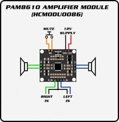 2x15W PAM8610 audio stiprintuvas цена и информация | Динозавр Silverlit Mega Dino Biopod | pigu.lt