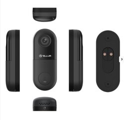 Tellur Smart WiFi Video DoorBell 1080P, PIR, , цена и информация | Дверные звонки, глазки | pigu.lt