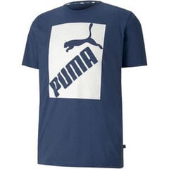 Marškinėliai vyrams Puma Big Logo Tee 581386 43, mėlyni kaina ir informacija | Vyriški marškinėliai | pigu.lt
