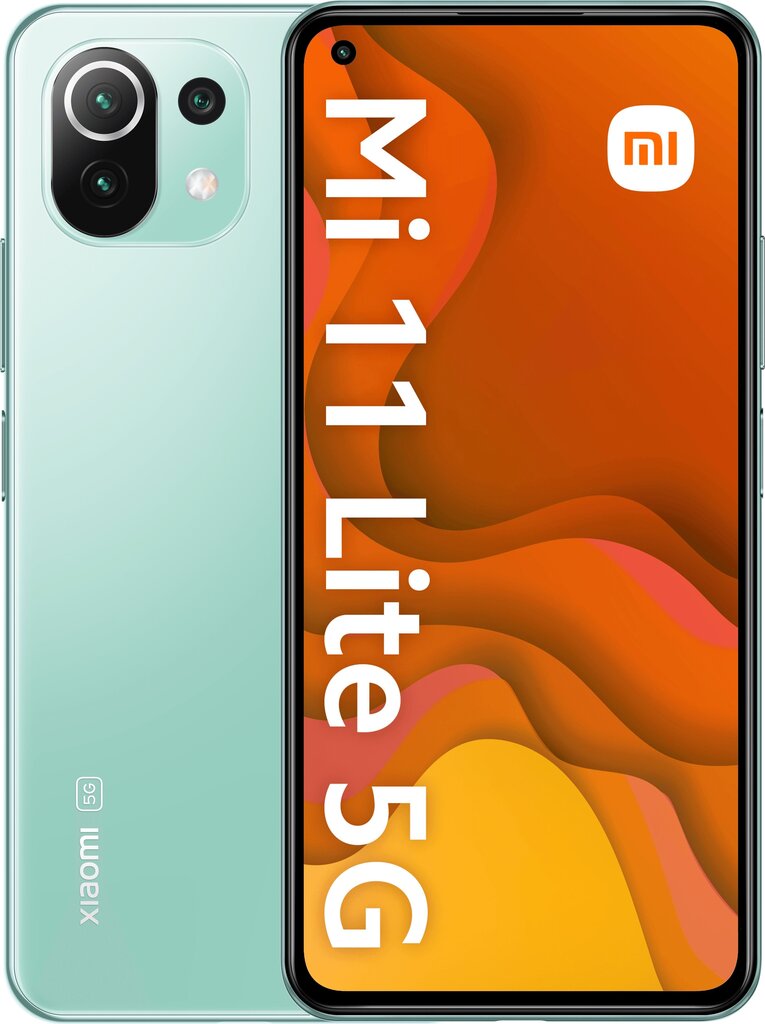 Xiaomi 11 Lite 5G NE, 6/128 GB, Dual SIM, Mint Green kaina ir informacija | Mobilieji telefonai | pigu.lt