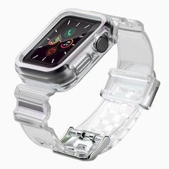 Силиконовый ремешок Fusion Light Set для Apple Watch 38 мм / 40 мм / 41 мм, черный цена и информация | Аксессуары для смарт-часов и браслетов | pigu.lt
