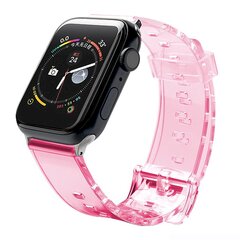 Fusion Light силиконовый ремешок для Apple Watch 42mm / 44mm / 45мм красный цена и информация | Аксессуары для смарт-часов и браслетов | pigu.lt