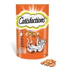 Kačių maistas Catisfactions Snack Višta 60 g kaina ir informacija | Sausas maistas šunims | pigu.lt