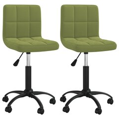 Кухонные стулья, 2 шт., зелёные цена и информация | Стулья для кухни и столовой | pigu.lt