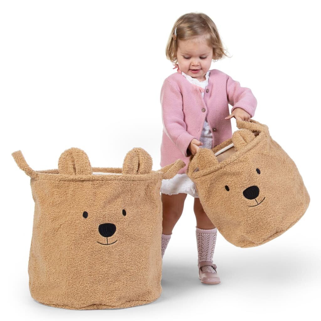 Teddy žaislų krepšys, 30x30x30cm kaina ir informacija | Daiktadėžės | pigu.lt