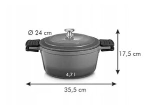 Кастрюля Tescoma с крышкой Bordeaux, 4,7 л цена и информация | Кастрюли, скороварки | pigu.lt