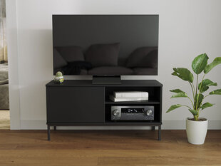 ТВ столик Marinez 1D, черный цена и информация | Тумбы под телевизор | pigu.lt