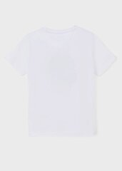 Детская футболка Mayoral 6014*32, белая 8445445223805 цена и информация | Рубашки для мальчиков | pigu.lt