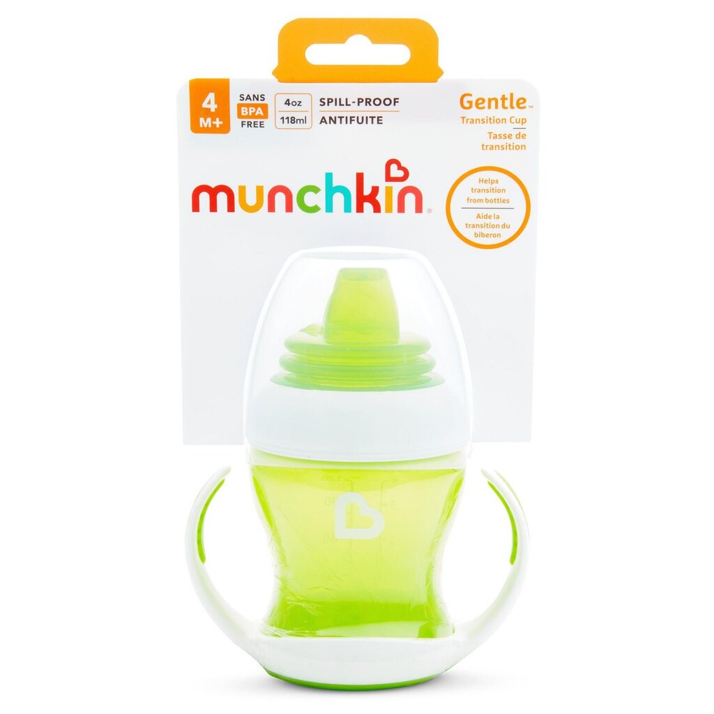 Puodelis Munchkin, 125 ml, 4 mėn.+, žalias kaina ir informacija | Buteliukai kūdikiams ir jų priedai | pigu.lt