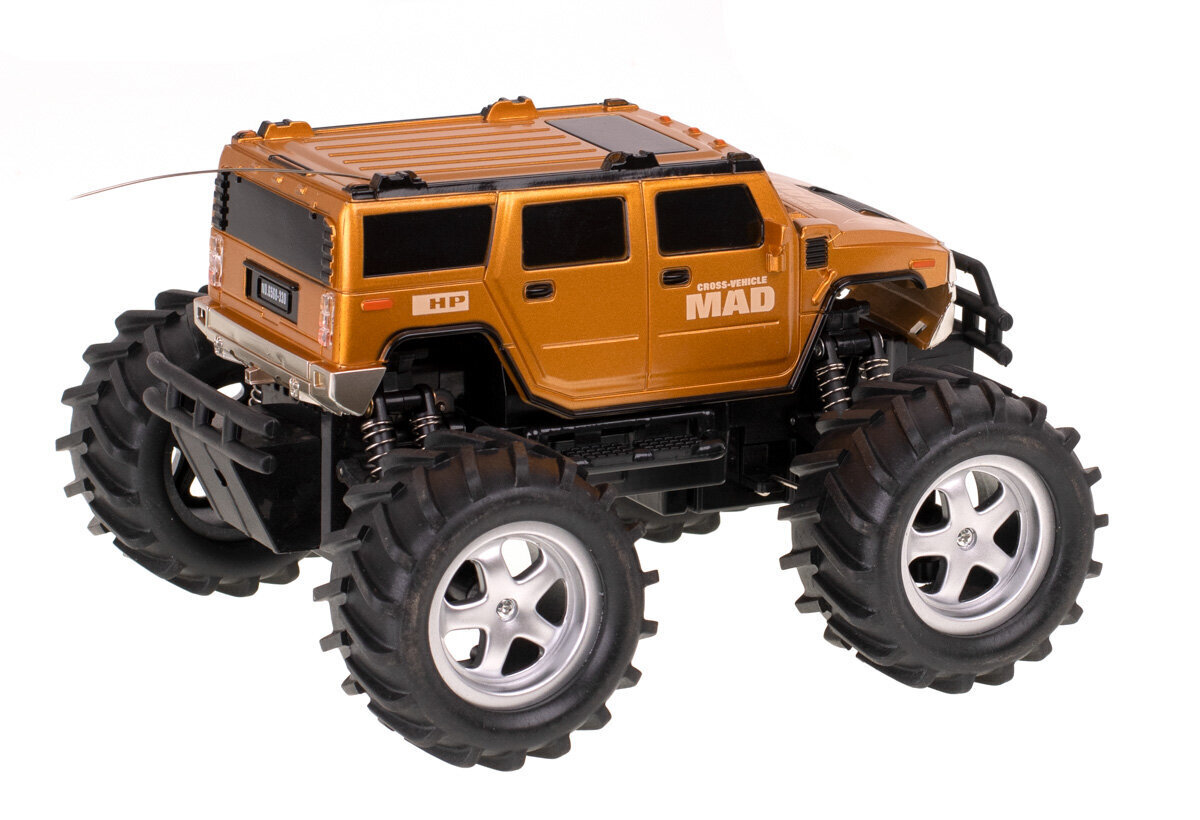 RC visureigis MAD monster truck auksinės spalvos kaina ir informacija | Žaislai berniukams | pigu.lt