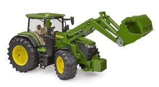 Traktorius su priekiniu krautuvu Bruder 03151 John Deere 7R 350 kaina ir informacija | Žaislai berniukams | pigu.lt