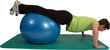 Nespogstantis mankštos kamuolys, 75 cm, mėlynas kaina ir informacija | Gimnastikos kamuoliai | pigu.lt