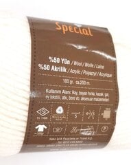 Нитки для вязания NAKO Superlambs цвет белый 208BA цена и информация | Принадлежности для вязания | pigu.lt