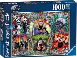 Пазл Ravensburger Disney Witches, 1000 шт.  цена и информация | Пазлы | pigu.lt