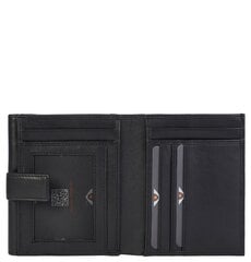 Vyriška odinė piniginė VOI leather design, juoda kaina ir informacija | Vyriškos piniginės, kortelių dėklai | pigu.lt